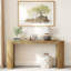 Console avec rayures verticales uniques et design incurvé -761600804