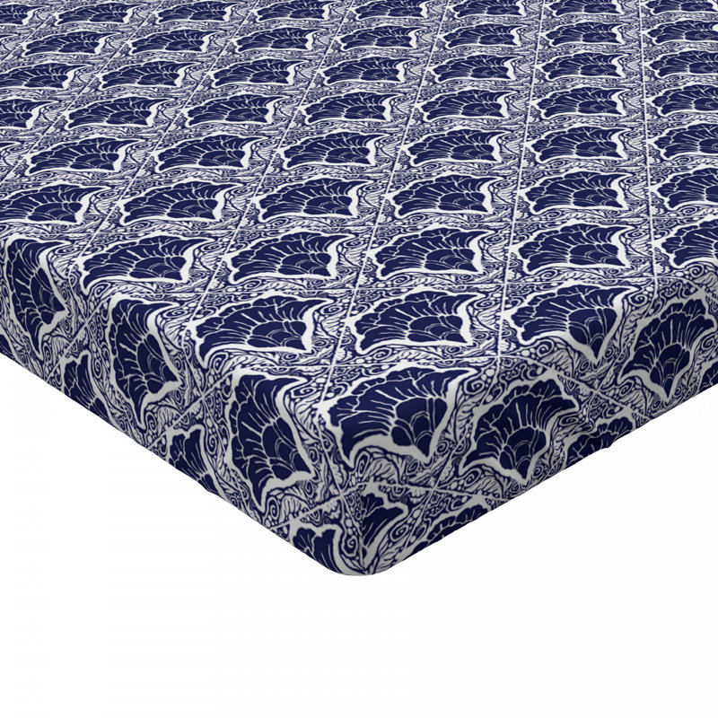Microfiber Floral Fitted Sheet, Twin Fitted Sheet