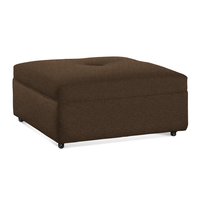 Fremont Square Ottoman, Elite Chocolate; 0321-72