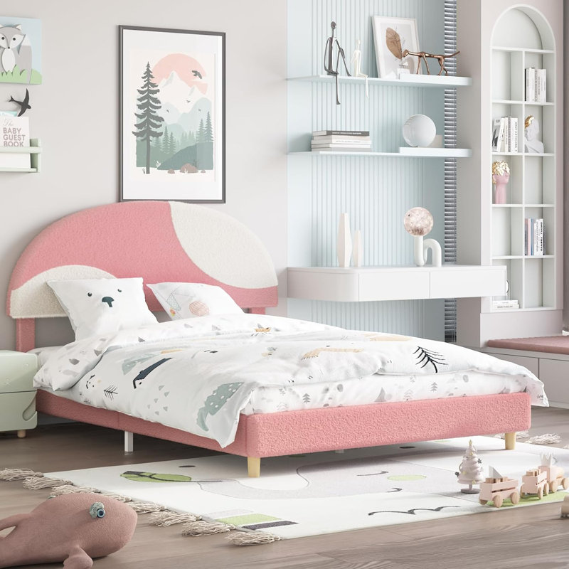 Beige Bed Frames, Beige, Full