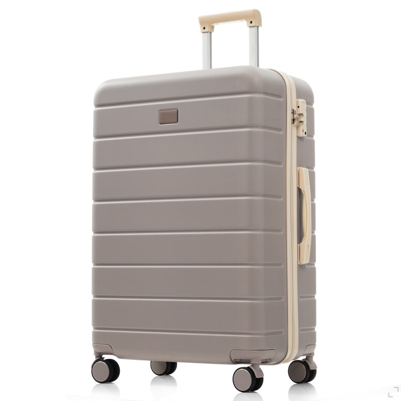 Ensemble de valises de voyage en ABS de qualité supérieure, ensemble de valises à verrou TSA 3 pièces avec des tailles de 20, 24 et 28 pouces avec des roues pivotantes à 360 °