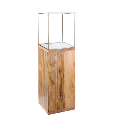 2 Piece Glass Tabletop Hurricane Set