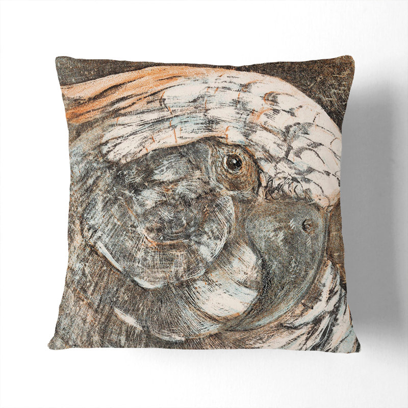 Square Cushion, White, 40cm H x 40cm W x 15cm D