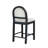 Judd 24.50'' Seat Height Modern Rustic Rubberwood Counter Stools With Upholstered Seat And Handwoven Rattan Back-115748843