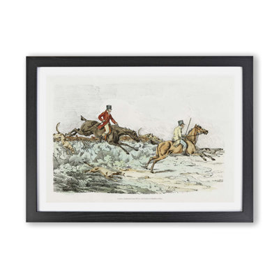 Hounds On The Hunt by Henry Alken - Single Picture Frame Painting