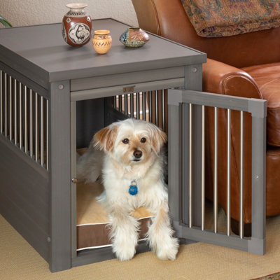 Southwick ECOFLEX® Medium Furniture Style Dog Crate in Grey