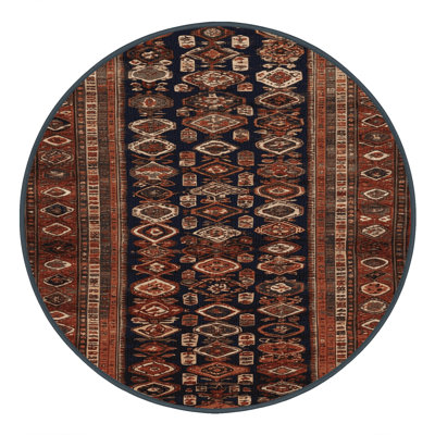 Tapis brun turc lavable à la machine