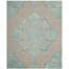 Tapis gris en laine / coton touffeté à la main Brennan-22261243