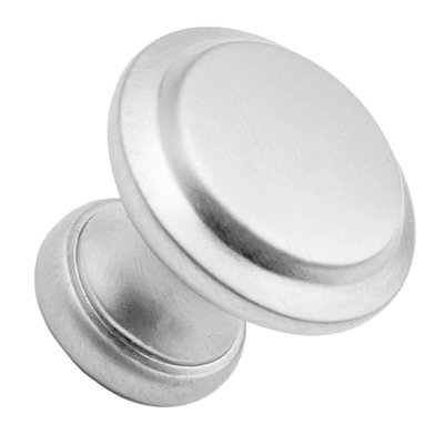 Poignée ronde traditionnelle en nickel satiné 5/8 po