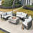 9 Piece Complete Patio Set with Cushions
