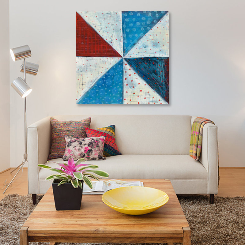 «Modern Americana IV» par Melissa Averinos, reproduction sur toile tendue sur toile tendue sur châssis, Toile tendue