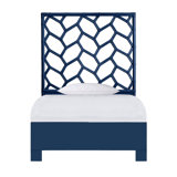 Silas King Platform Bed, Light Blue
