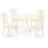 5 Piece Dinette Set for 4 Includes a Rectangle Dining Room Table with Dropleaf and 4 Linen Fabric Kitchen Dining Chairs, 36x54 Inch, Oak-618128016-630024022-626802734