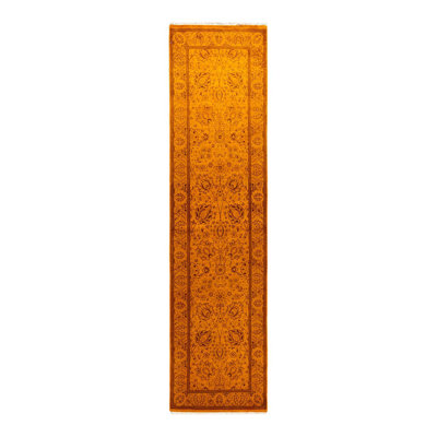 Delonghi OneofaKind 25 x 910 New Age Area Rug in Gold