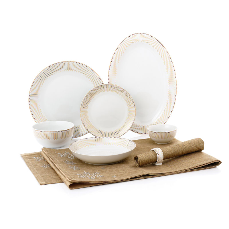 Waterside 50pc Gold Radiance Combo Dinner Set