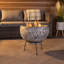 Round Clay Wood Burning Smokeless Fire Pit