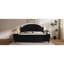 Cadre de lit grand lit en bois avec tête de lit arquée et design classique, noir-450836129-450836135