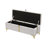 Elegant Upholstered Storage Ottoman,Storage Bench With Metal Legs For Bedroom,Living Room,Fully Assembled Except Legs,Beige