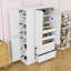 Armoire de cuisine en bois avec armoires latérales, plateaux coulissants et tiroirs-704041760