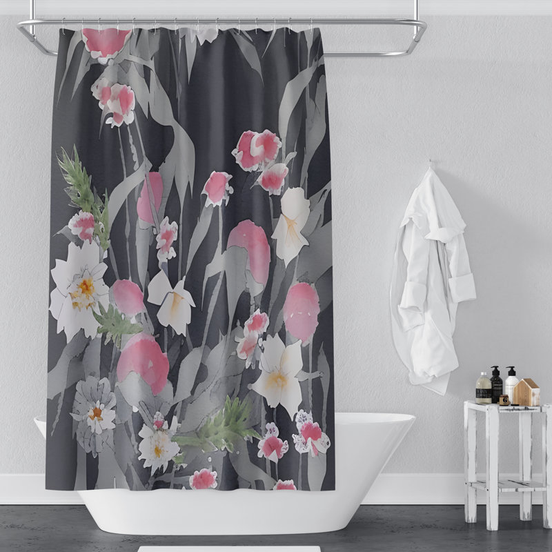 Rideau de douche Ebenier, H 72 po x l 70 po
