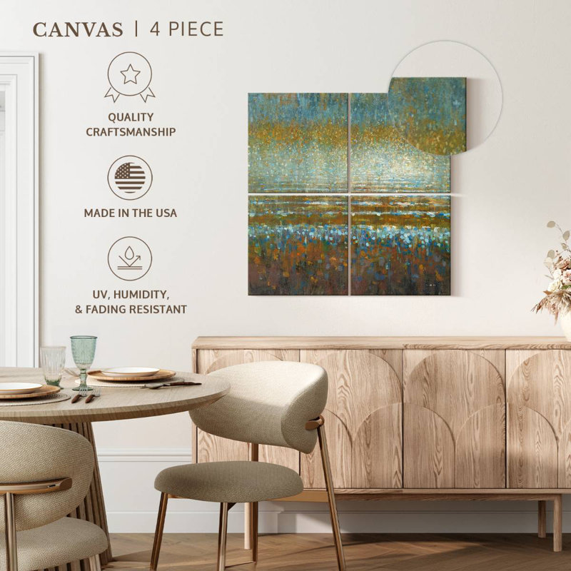 Avery pleut au-dessus du lac, H 57 po x l 57 po