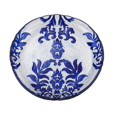 Assiette damassée 6,5 po