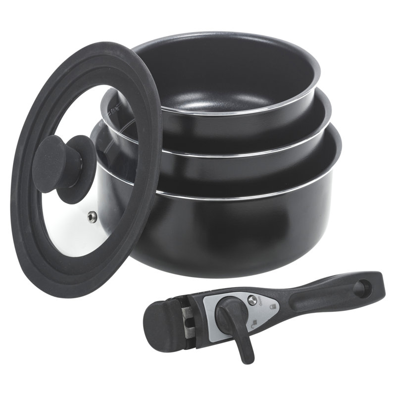 Medzarents 4 - Piece Non-Stick Hard-Anodized Aluminium Cookware Set