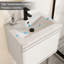 Meuble-lavabo mural simple de 24 po avec comptoir d'évier, robinet et drain en bois Marilyse, certifié EPA-1982935971