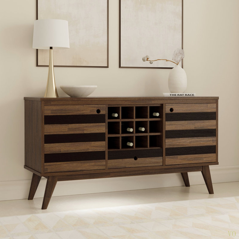 Buffet avec rangement pour bouteilles de vin Clarkson