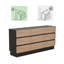 Commode moderne pour commode de chambre à 9 tiroirs pour le couloir d'entrée du salon