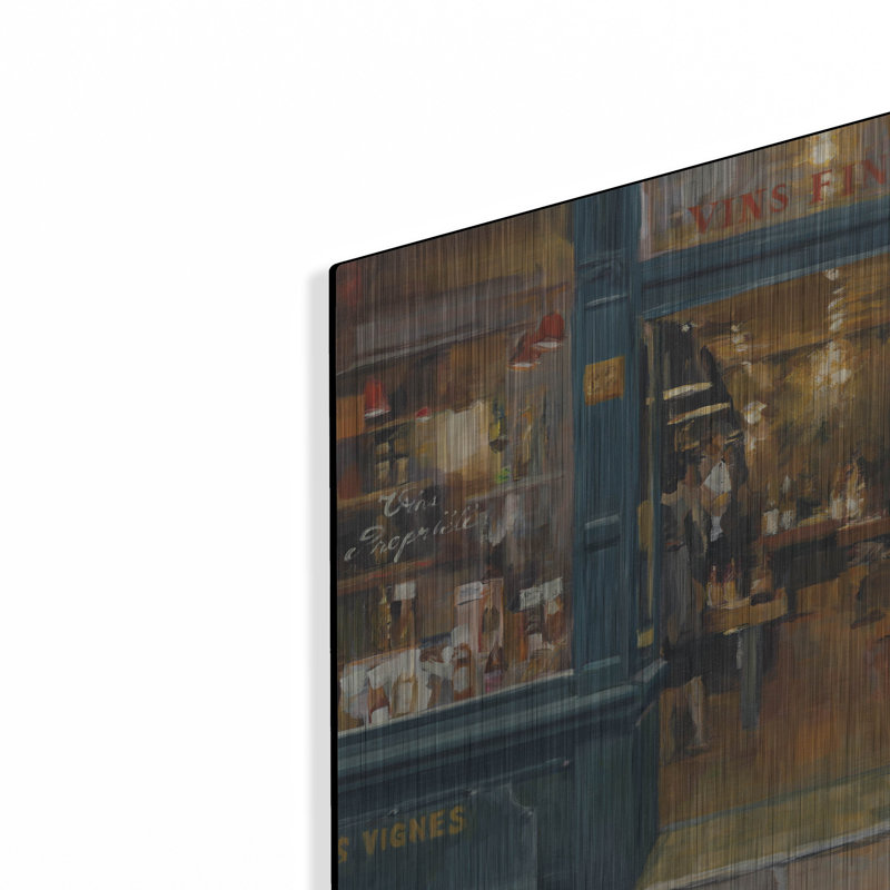 Parisian Wine Shop' by Marilyn Hageman Metal Wall Art, 24" x 16"