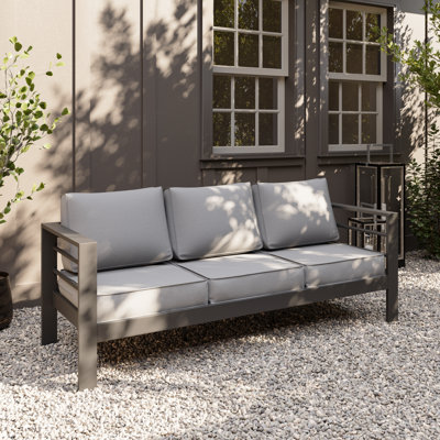 Canapé de patio en aluminium