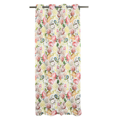 Summer Garden Eyelet Room Darkening Curtain