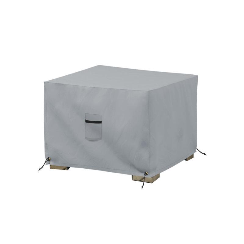 Housse de rangement pour repose-pieds carré multi-usages imperméable et haute densité, H 18 po x l 30 po x P 30 po, Noir