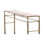 Furniture Classics Scarlett Gold Iron Marble Inlay Console Table