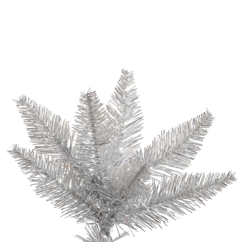Sapin de Noël artificiel argent 7,5 pi, 7.5'