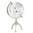 Aluminum Metal Educational/Geographic Earth Silver Globe with Tripod Base