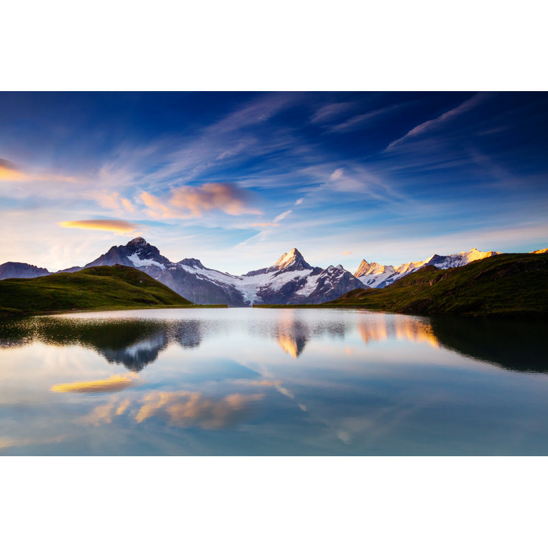 Bachalpsee In Swiss Alps - Wrapped Canvas Print, 81cm H x 122cm W x 3.8cm D