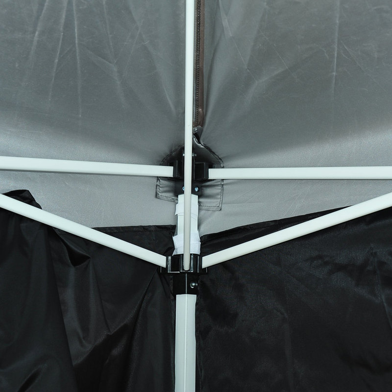 2m x 2m Steel Pop-Up Gazebo, Black