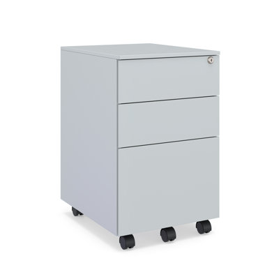 Ceha 3-Drawer Mobile File Cabinet with Lock