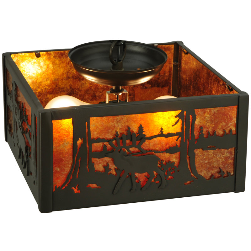 Rustic Lodge 2 - Light Flush Mount