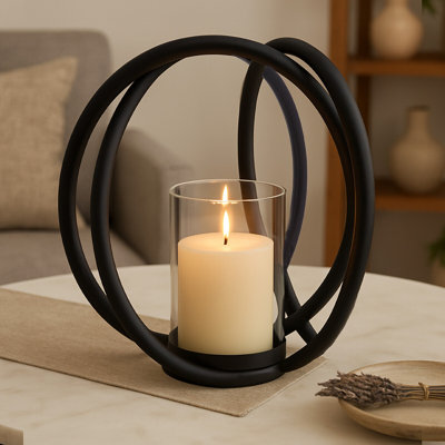 Aura Glass Tabletop Hurricane
