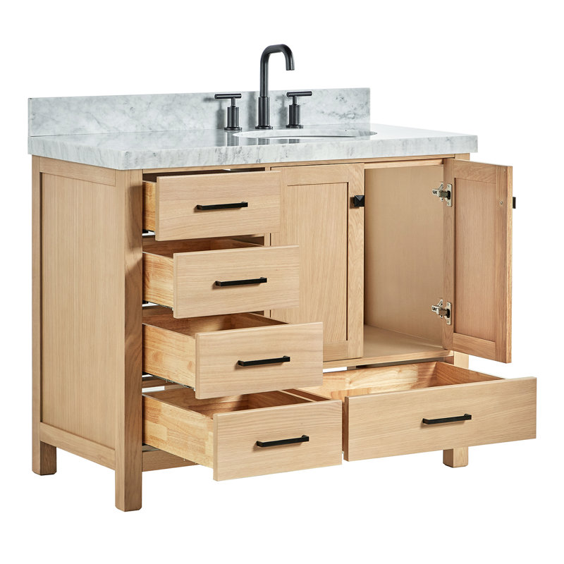 Meuble-lavabo simple 42 po Cambridge, Chêne