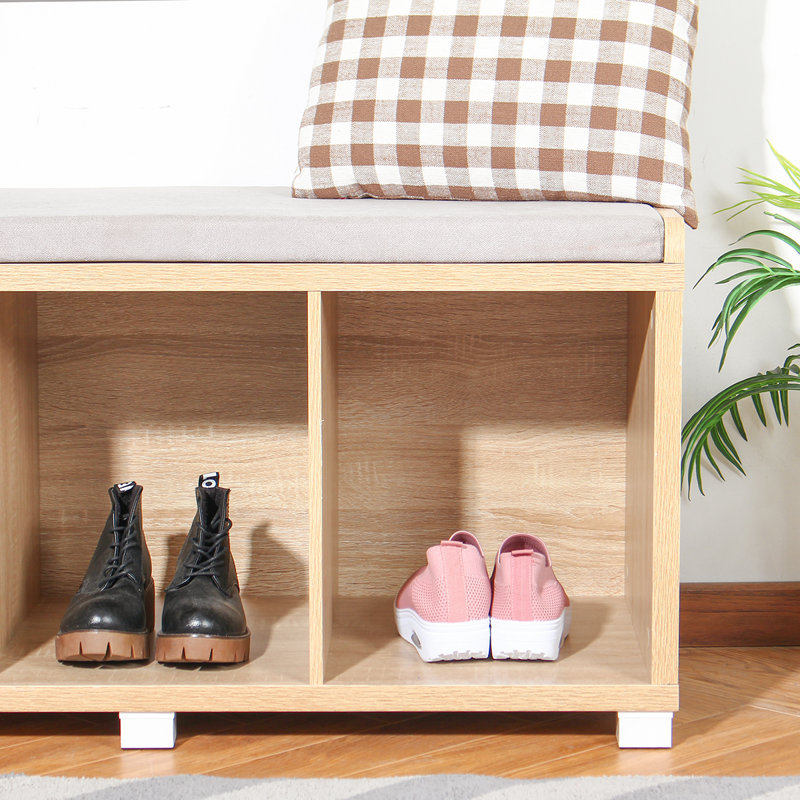 Banc de rangement pour chaussures Gascoyne, Beige