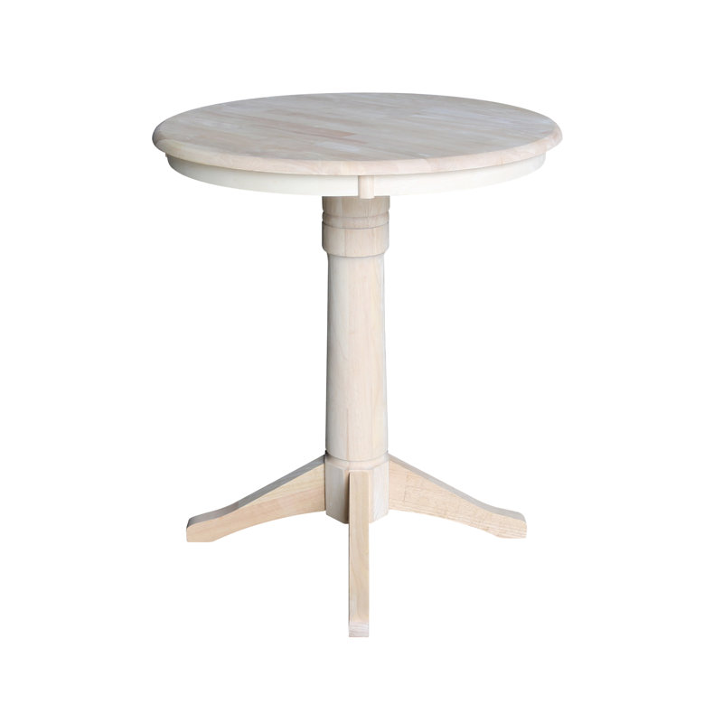 Gianluka Counter Height Solid Wood Dining Table, Unfinished, 35.9" H x 30" L x 30" W