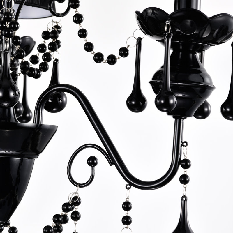 Lustre 3 lumières noir vif