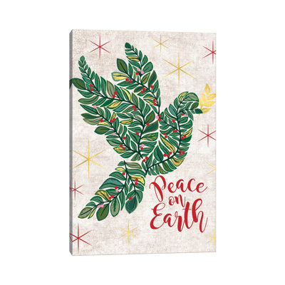 Christmas Deck The Halls II by Caroline Alfreds - Print on Canvas