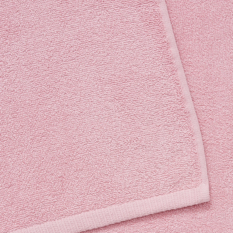 Quick Dry Cotton Bath Sheet Pair, Pink