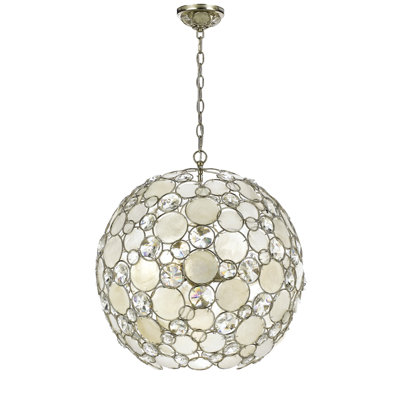 Lustre sphérique unique à 6 lumières Fonville