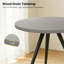Ensemble de table de salle à manger 5 pièces, table de cuisine moderne 34,7 po avec chaises-2137745324-2137745364